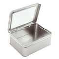 Tin Case w/ Hinged Window Lid